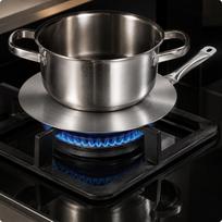 10 vienetų indukcinės kaitlentės adapterio plokštelė nerūdijančio plieno terminis skirstytuvas su rankena tolygiai 26CM Fixed Handle