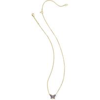 Kendra Scott Lillia Crystal Pendant Necklace, Fashion Jewelry for Women GOLD - BLUE CRYSTAL white