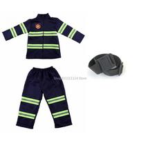 Helovino Vaikų Gaisrininko Uniforma Vaikams Sam Gaisrininko Vaidmuo Darbo Drabužis Kostiumas Berniukui Vaikams Cosplay Kostiumas Šventės Kostiumas Dovana 140cm black