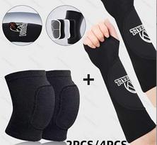 Breathable Compression Volleyball & Basketball Arm and Finger Sleeves - Unisex Anti-Collision Protective Gear for Training. Black black