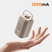 Rechargeable Portable Air Pump Quick Inflation with Universal Nozzles for Swimming Ring Pool Toy Outdoor Camping A1 gray