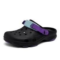 Vyriški Velcro skylutėmis batai Vidpadžiai laukui ir patalpai Platforminiai lauko paplūdimio sandalai 44/45 black