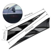 2 vnt. automobilio šoninis lipdukas Vent sparno apdailos emblemos mentės logotipo apdaila, skirta Mercedes Benz AMG V8 C200 C300 E300 E400 W213 C-Class W205 AMG gray
