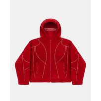 2026 Oversized Hooded Sweatshirt Women Men Streetwear Thick Fleece Zip-Up Pullover With Embroidered Lettering Small