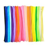 300/400/500PCS Pipe Cleaners for Art Craft Project 30cmx6mm Multicolor Plush Stems Pipe Cleaners for Decoration multi