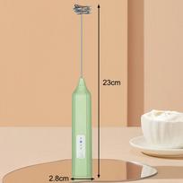 Electric Handheld Milk Frother, Coffee Cream Mixer, Egg Beater, Made Of 304 Stainless Steel, Multi-Functional Household Whisk. B beige
