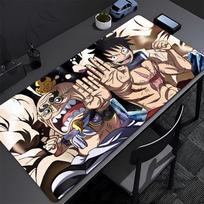 Anime Mouse Pad One Piece Luffy Large Rubber Pc Computer Gaming Accessories Mousepad Extended Desk Mat Locking Edge Gamer Carpet 800x300x2mm