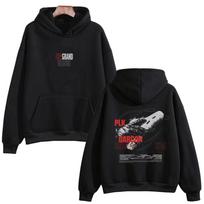 2026 New Hot Sale PLK Rapper Pack Print Hoodie Men Women Harajuku Hip Hop Punk Oversized Hoodie Loose Cozy and Versatile XXL black