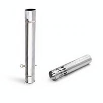 Stainless Steel Stovepipe Damper Chimney Pipe Vent Fume Extraction Exhaust Home Firewood Burner Mesh gray