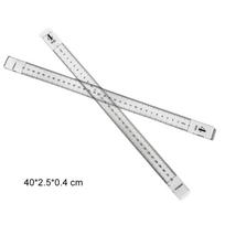 2PCS 3/4/5 MM Baking Leveling Ruler Transparent Acrylic Cookie Thickness Measuring Ruler DIY Rolling Pin Guides Ruler Fondant