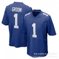 NFL New York Giants Custom Embroidered Football Jersey Men Fans - Jones 8 Barkley 26 Numbers 1 56 44 9XL