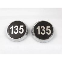 Pair Of Plastic Bonnet Badge Medallion For Massey Ferguson 135 Tractor |Fit For