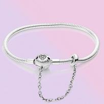 925 Sterlingo sidabro apyrankė Moteriška Širdies Gyvatė Grandininė apyrankė Moterims Tinka temperamento žavesio karoliukai papuošalai Dovana 17cm white