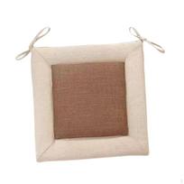 Chair Cushion Multiuse Soft Professional Removable Back Tatami Pad for Garden D beige
