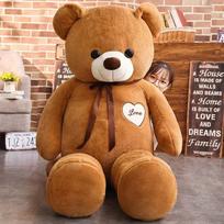 Didelis meškiuko pliušinis žaislas Hug Bear Amerikietiška didelė meškiuko lėlė Didelis mielas didelis meškiukas Valentino dienos dovana W4616WW-60cm brown