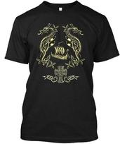 Vikingų laivo drakono marškinėliai Pagaminta JAV Dydis S–5XL XL gray