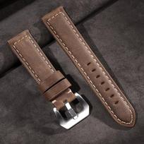 Premium Cowhide Watch Strap 20mm 22mm 24mm Bracelet Vintage Calfskin Watchband Women Men Fashion Watch Band Belt with Pin Buckle 20mm ruda