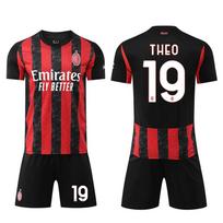 2025 AC Milan Home Football Jerseys #19 M black