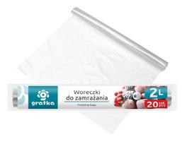 Maišelis šaldymui 10229, 2 l, skaidri sp., 20 vnt.