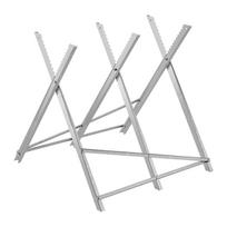 VEVOR Saw Horse, 149.7 kg Capacity Folding Work Horse with Heavy Duty Legs, All-Metal Sawhorses with High-Quality Steel Frame 84 x 82 x 80 cm