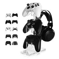 Universal Three-layer Headset Stand Game Console Stand Desktop Storage for All Headphones Handle Console Headphone Accessories black