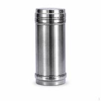 Stainless Steel Spice Shaker Set for Kitchen & BBQ Salt, Pepper, Sesame, Chili Powder Dispenser Large, 15cm Height gray
