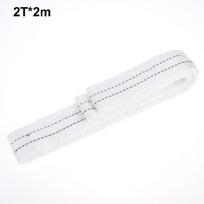 1Tx1/2/3Meters 2Tx1/2M Industrial Lifting Belt Wear Resistant White Flat Lifting Belt Trailer Sling Crane Hoisting Cargo