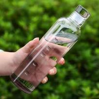 Aukščiausios kokybės borosilikatinio stiklo vandens buteliukas su šiaudeliu, nepralaidus, atsparus karščiui, 350ml 450ml 750ml talpos, modernus minimalistinis 500ml