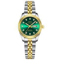 NIBOSI Fashion Women Watches Top Brand Luxury Diamond Ladies Quartz Watches Business Week Display Female Clock Wristwatch Reloj black