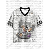 Anime One Piece Special Edition Football Jerseys For Adult/Kids Summer Casual Tees Fans Tops S gray