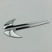 2pcs Car Door Wing Fender Vent Marker Sticker Side Sticker for Brabus Mercedes Benz Maybach AMG Biturbo S63 C43 E53 A/C/E/S/G sidabras