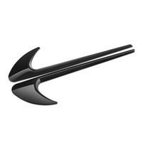 2pcs Car Door Wing Fender Vent Marker Sticker Side Sticker for Brabus Mercedes Benz Maybach AMG Biturbo S63 C43 E53 A/C/E/S/G juoda