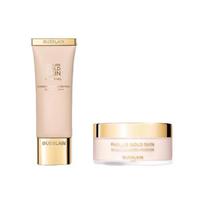 Guerlain Parure Gold Skin Double Veil With Parure Gold Skin Diamond Micro-Powder Makeup Set 40ml+35g Primer 40ml+Loose Powder 01 35g