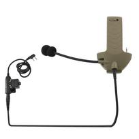Tactical Headset Adapter Microphone Y-Line Kit for Walker's Razor Electronic Headphone with Tactical PTT U94 for Baofeng Walkie
