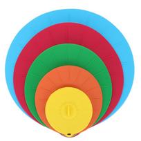 5Pcs/Set Food Grade Silicone Microwave Oven Bowl Cover Lid for Home Kitchen green