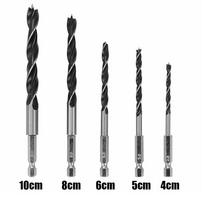 Trispalviai grąžtai /10mm /5mm /6mm šešiakampis kotas