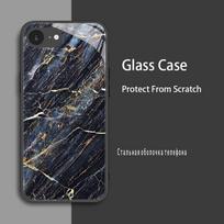 iPhone 16e dėklas Prabangus grūdinto stiklo dėklas iPhone SE4 16e SE 2025 SE 4 dėklams Marmuro rašto apsauginis dangtelis For iPhone SE4 gray