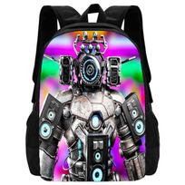 Mochila Skibidi Tualetas Mokyklinė Kuprinė Animacinė Mokyklinė Rankinė Berniukams Titanai Kamerininkas Vaikų Kuprinė Garsiakalbis TV Žmogus Vaikų Rankinės 15 inches