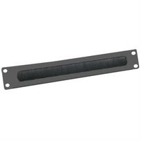 Value 19"" 2UH Cable Management  Plate, Brush, black