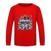 5573 Boys Girls Roblox Game Printed Round Neck Long Sleeves Sweatshirt Top 120cm raudona