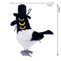 New Kpop Demon Hunters Tiger Plush Cute Cartoon Bird Plushie Kawaii Anime Stuffed Doll Soft Decor Pillow Toy Gift~*! black