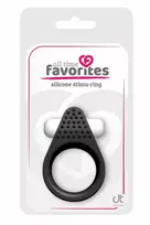 ALL TIME FAVORITES Silicone Stimu-Ring Black - Vibrating Intimate Ring