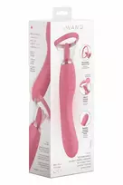Le Wand Lick 3-in-1 Double Ended Vibe with Licking Tongue, Pink
