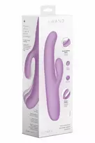 Le Wand Hither Rocking Rabbit Vibrator - Dual Motion, Waterproof, Pink