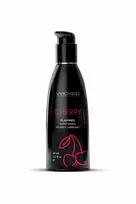 Wicked Aqua Cherry Water-Based Lubricant 60ml - Flavored, Vegan, Paraben-Free