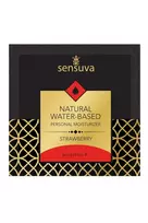 Sensuva Natural Water-Based Lubricant Strawberry 6 ml Vegan Formula