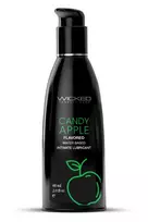 Wicked Aqua Candy Apple Flavored Lubricant 60ml - Water-Based, Vegan