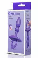 b-Vibe Dart Silicone Plug - Ergonomic Shape, Waterproof, Black, 12.7 cm