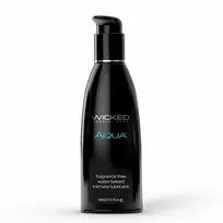 WICKED Aqua Lubricant 60ml - Fragrance-Free, Vegan, Aloe & Vitamin E