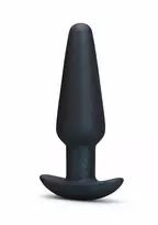 b-Vibe Butties Hefty Weighted Silicone Plug 185g Black Large